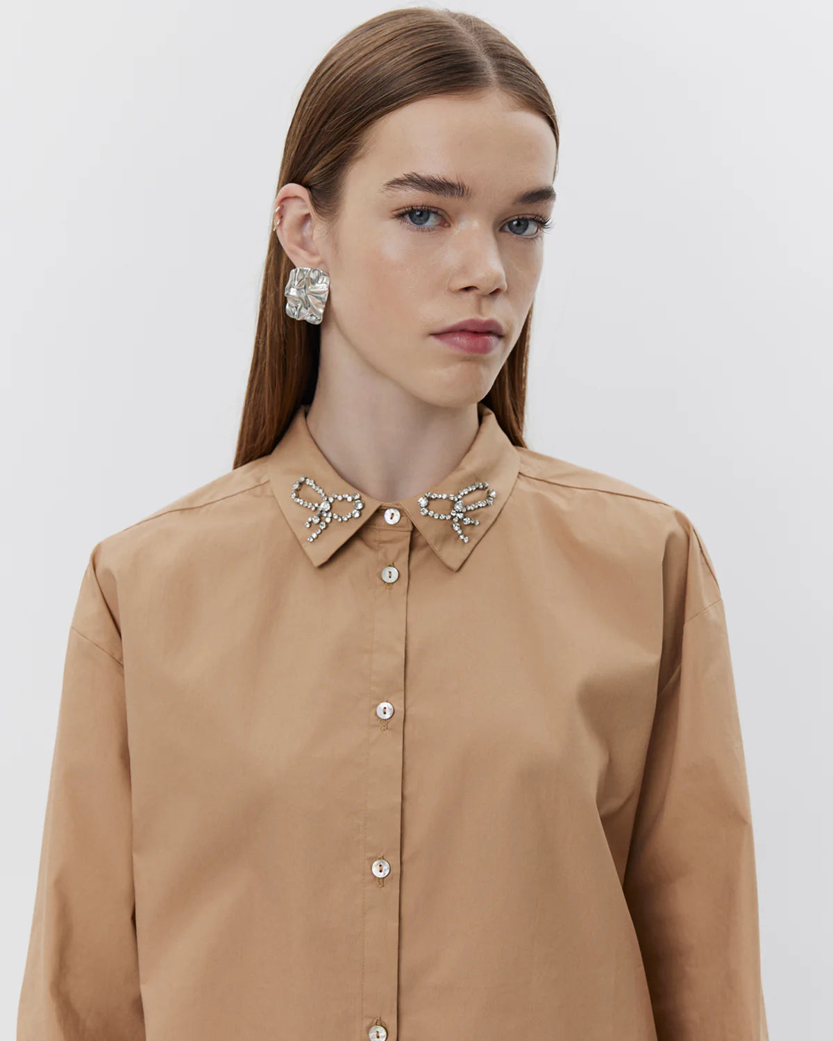 Sofie Schnoor ELLIDASW SHIRT - CAMEL