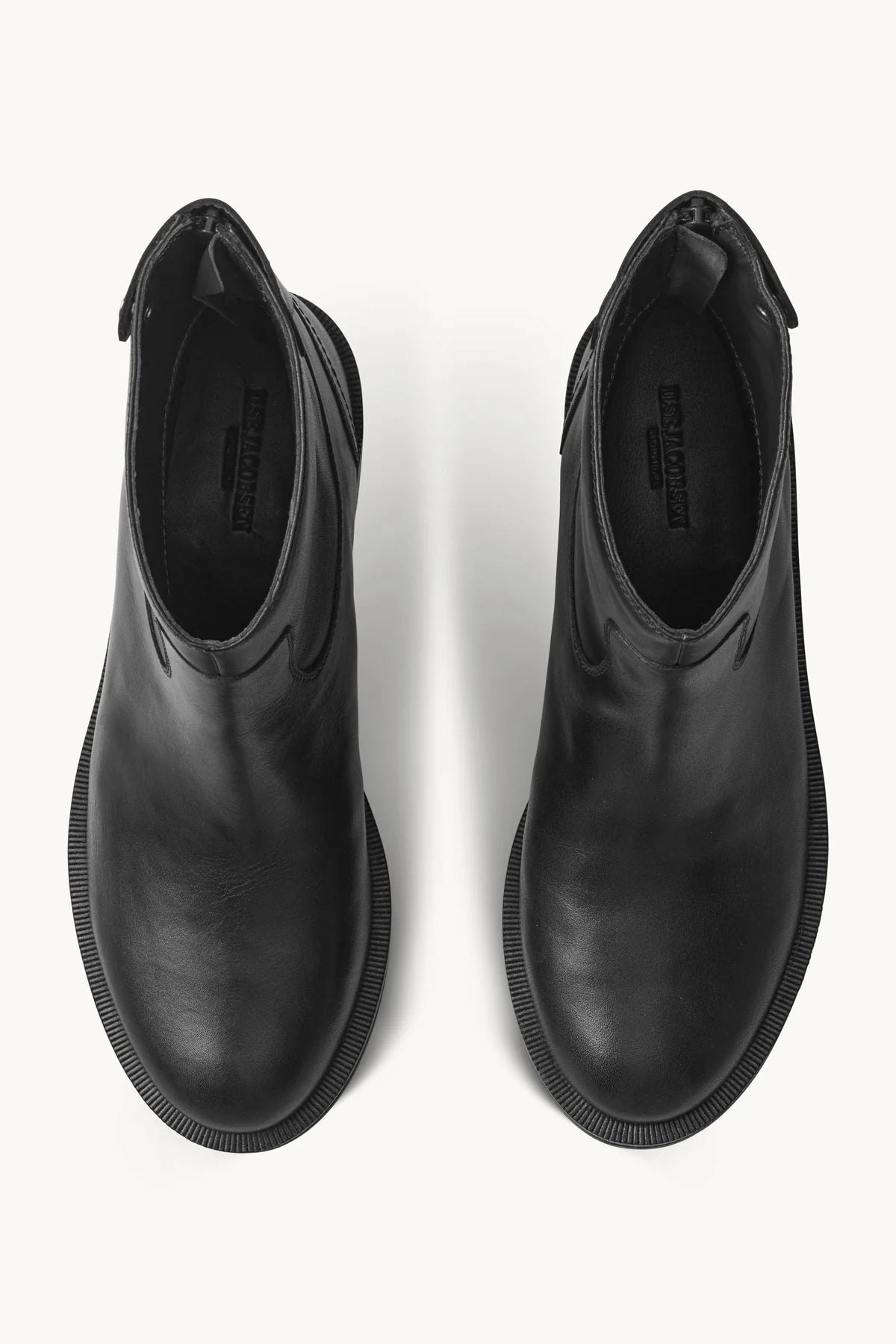 Ilse Jacobsen LEATHER ANKLE BOOTS - BLACK BLACK
