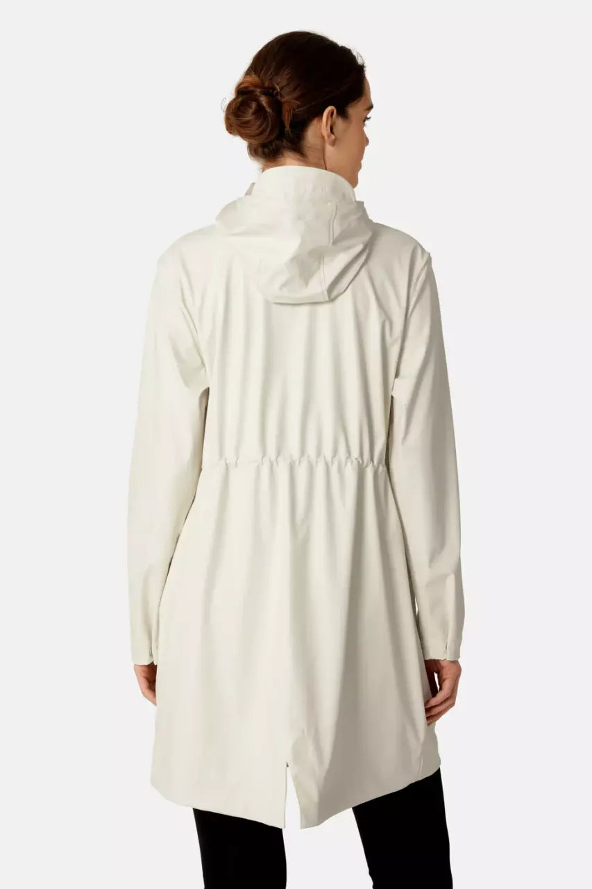Ilse Jacobsen Long Parka Rain Jacket - Milk Creme