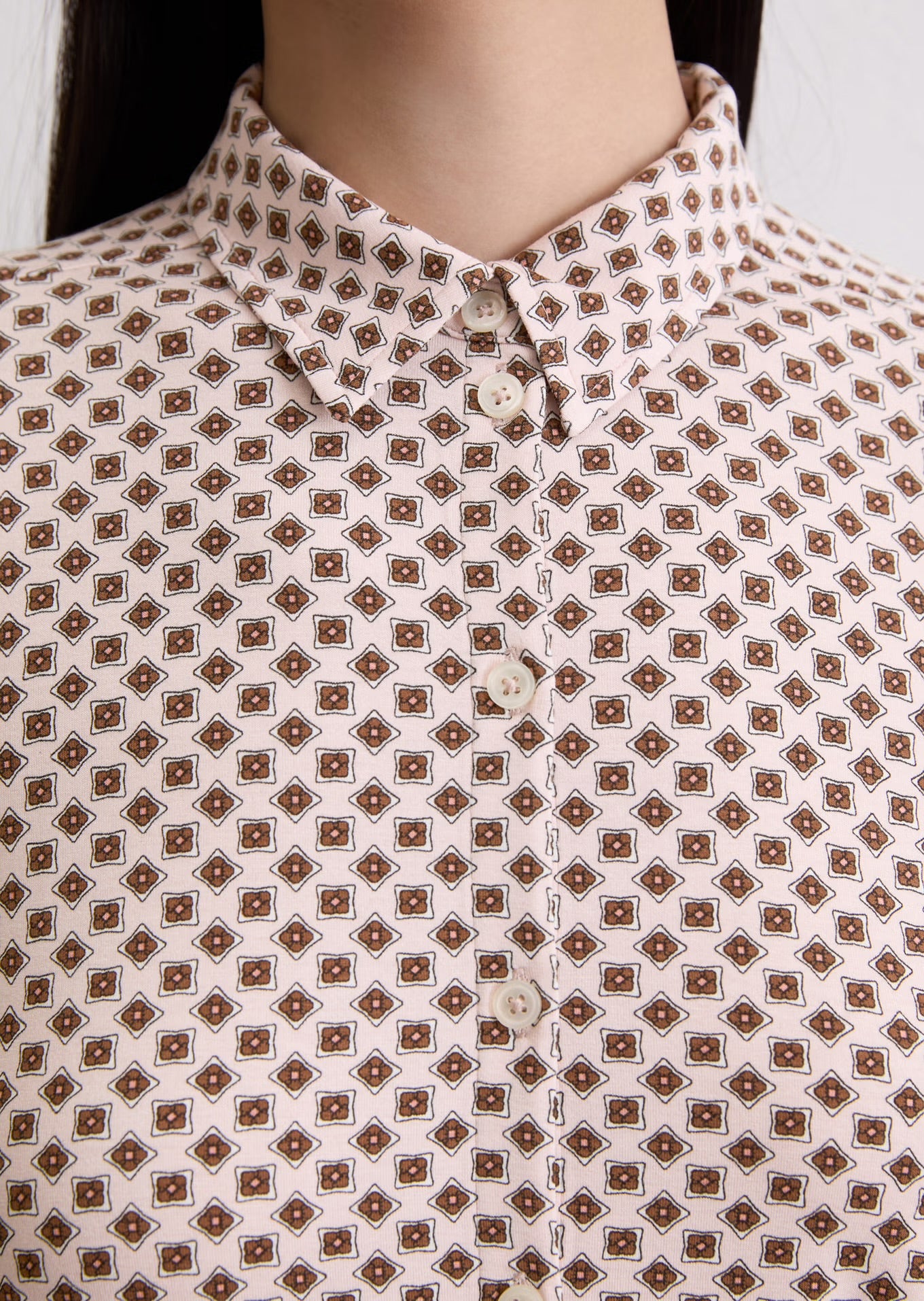 Marc O Polo REGULAR JERSEY PRINT BLOUSE FROM LENZING™ ECOVERO™