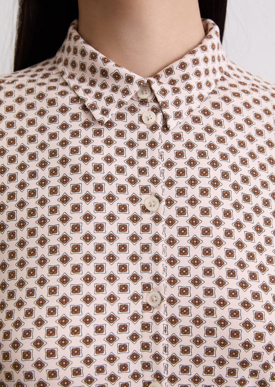 Marc O Polo REGULAR JERSEY PRINT BLOUSE FROM LENZING™ ECOVERO™
