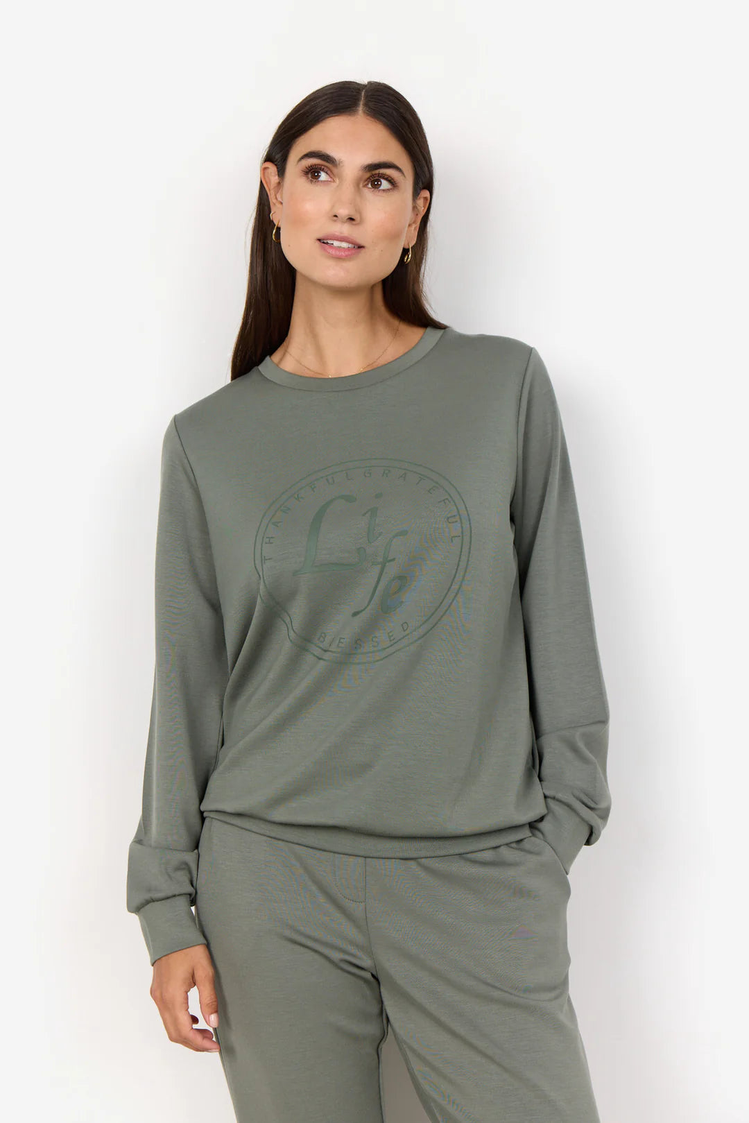 Soya Concept SC-BANU 210 SWEATSHIRT DUSTY GREEN