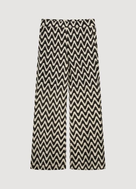 Summum Woman Wide-leg zigzag trousers