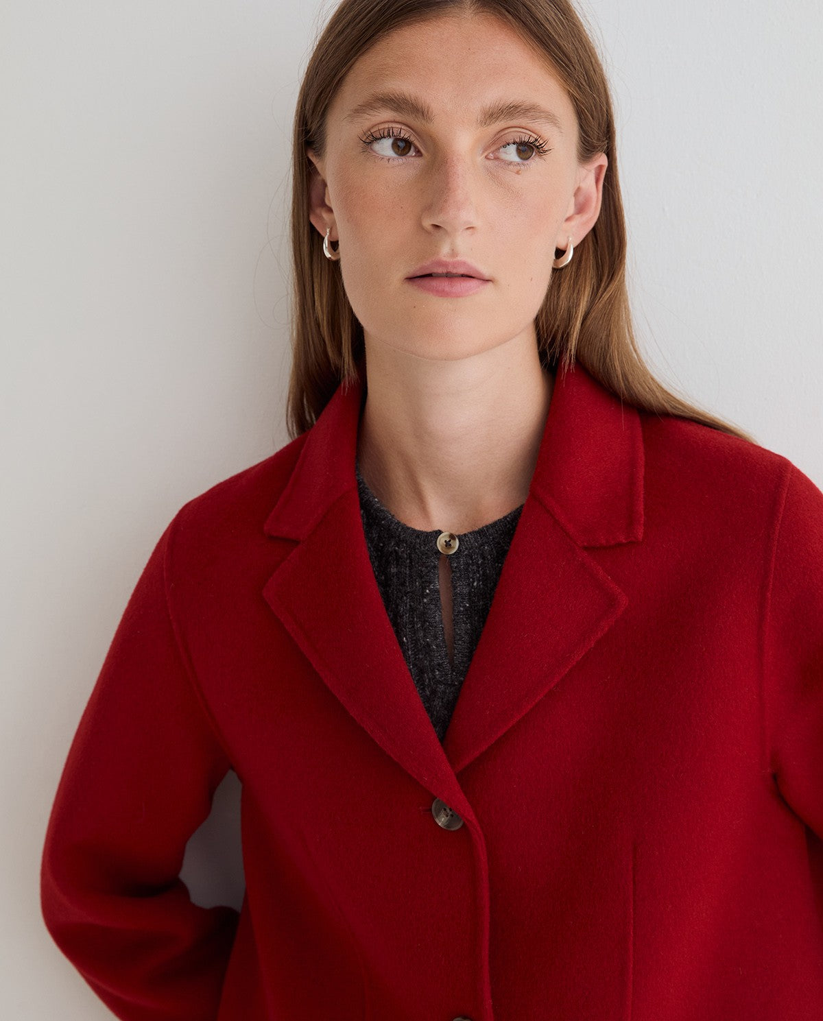 Yerse HANDMADE WOOL-BLEND MIDI COAT