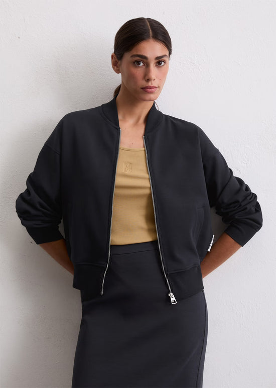 Marc O Polo AVIATOR SWEAT JACKET REGULAR MADE FROM INTERLOCK JERSEY