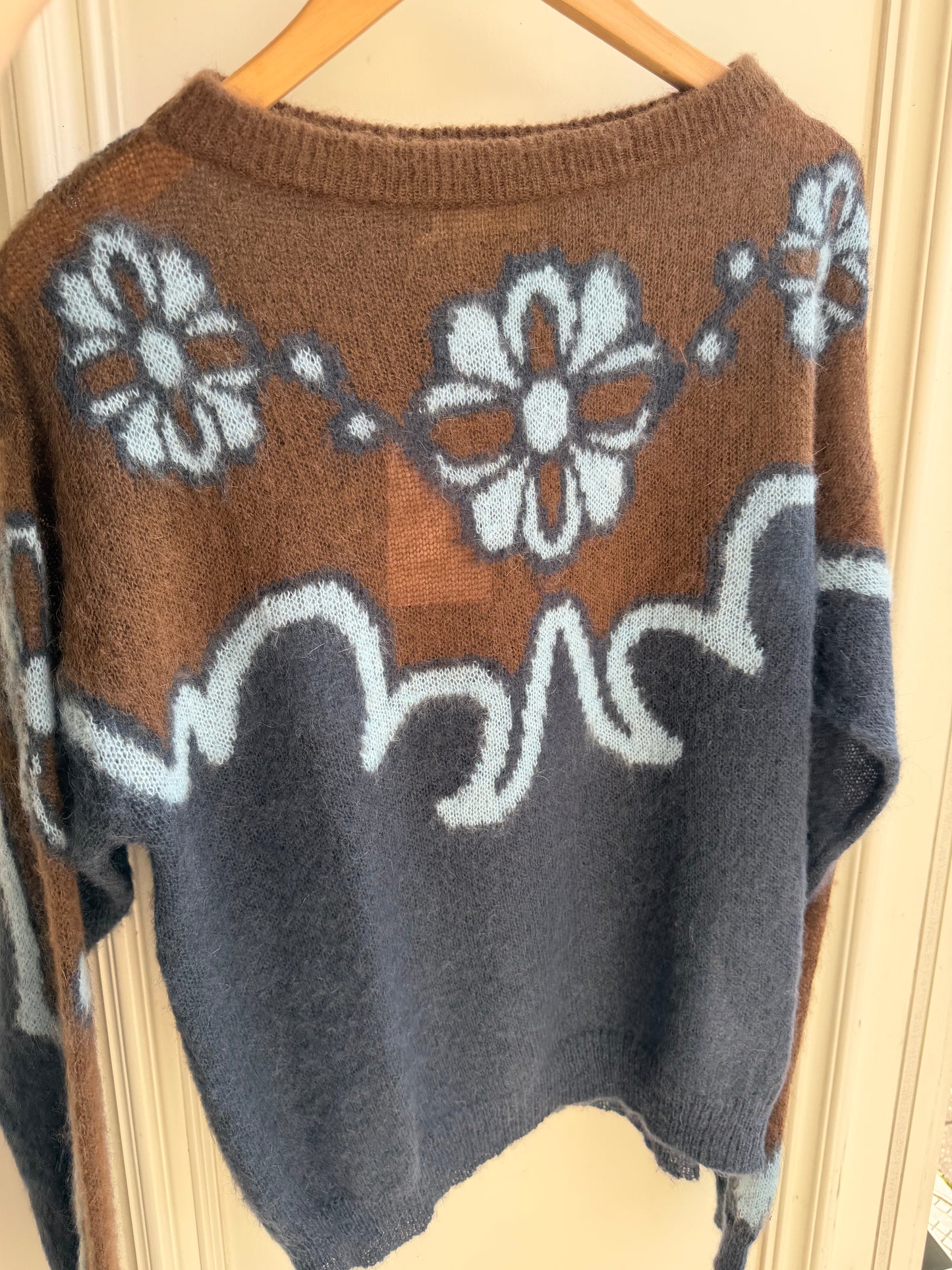 I Blue INTARSIA JUMPER NAVY