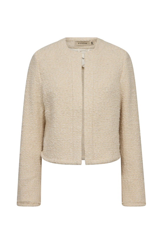 Load image into Gallery viewer, Pieszak PD-Aya Boucle Jacket - White Pearl
