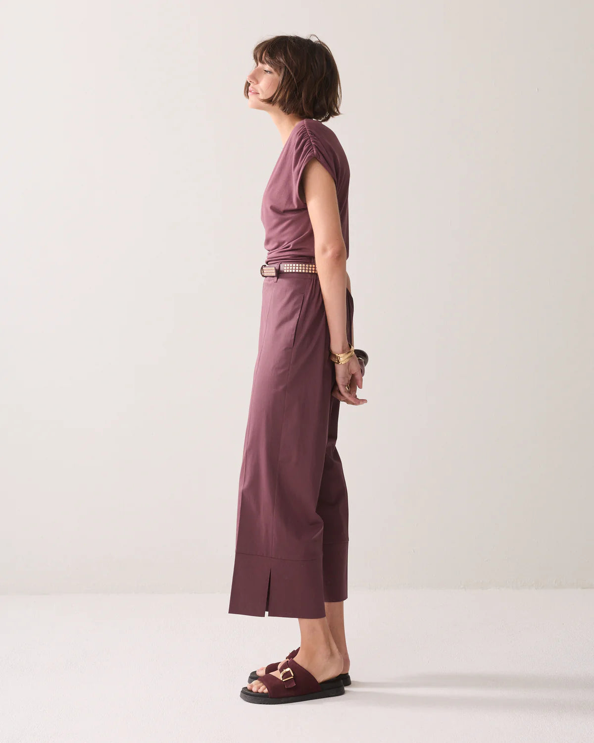 Summum Woman 7/8 LENGTH TROUSERS WITH SLIT Fig
