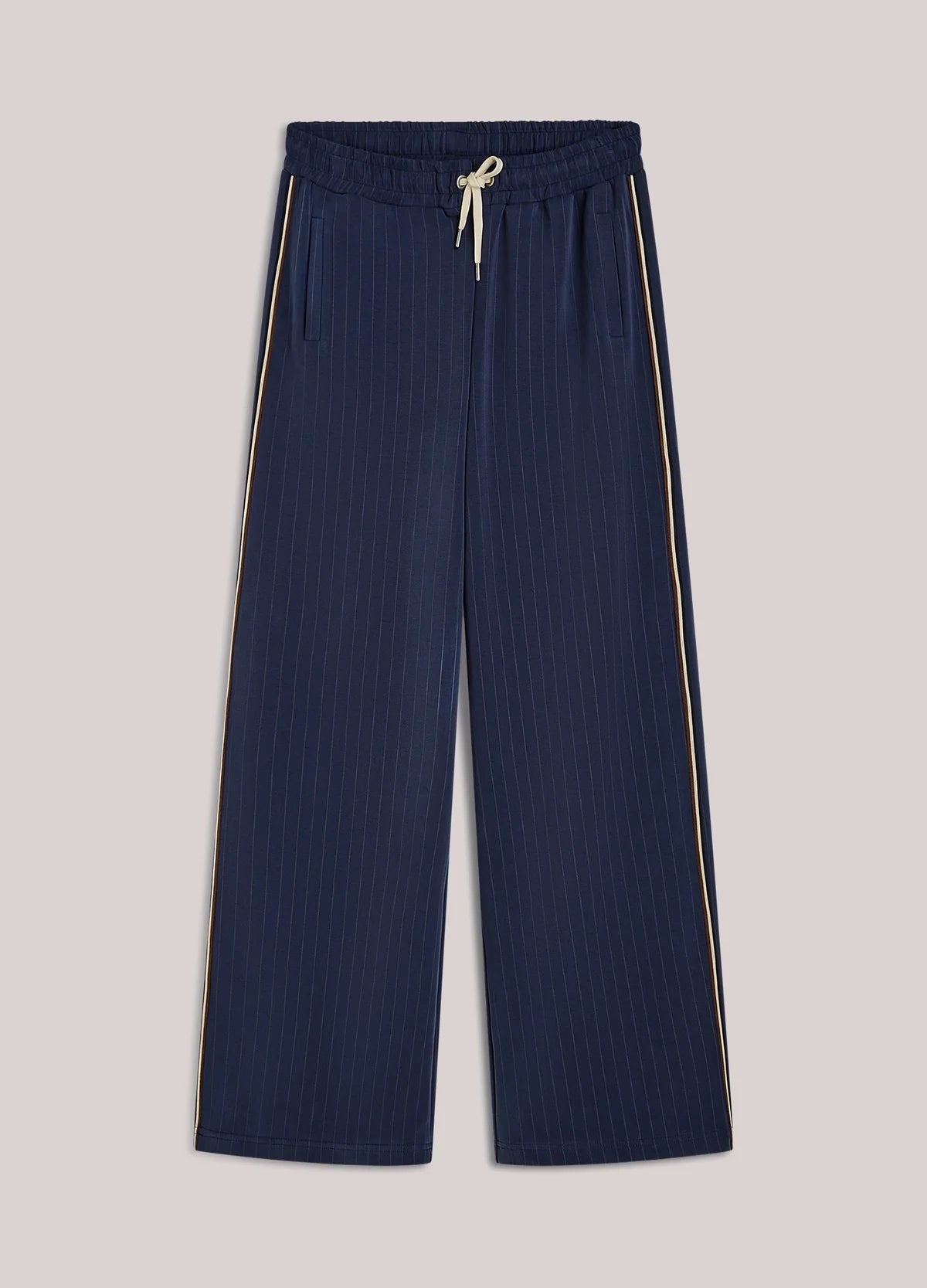 Summum Woman PINSTRIPE TROUSERS IN SCUBA FABRIC