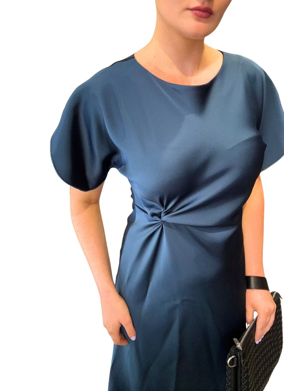 I Blue SEMI-FITTED DRESS Peacock Blue