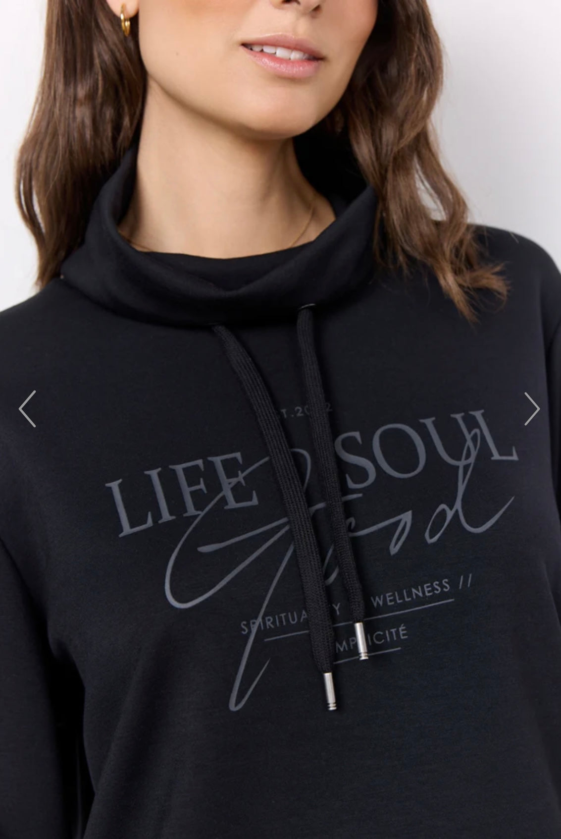 Soya Concept  SC-BANU 153 SWEATSHIRT BLACK