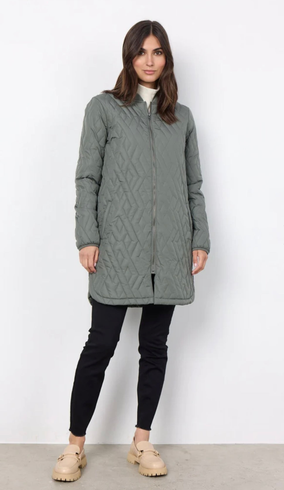 Load image into Gallery viewer, Soya Concept SC-FENYA 10 JACKET DUSTY GREEN
