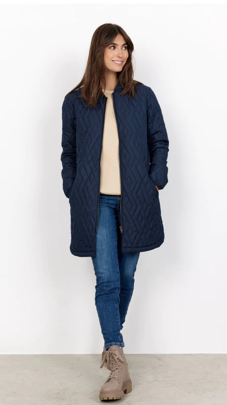 Load image into Gallery viewer, Soya Concept SC-FENYA 10 JACKET NAVY

