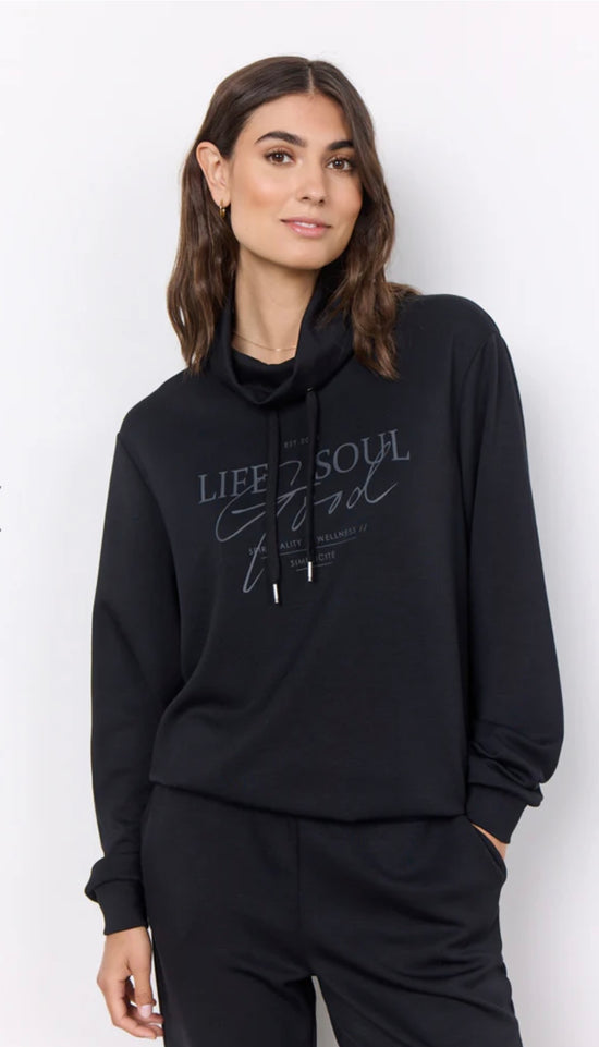 Soya Concept  SC-BANU 153 SWEATSHIRT BLACK