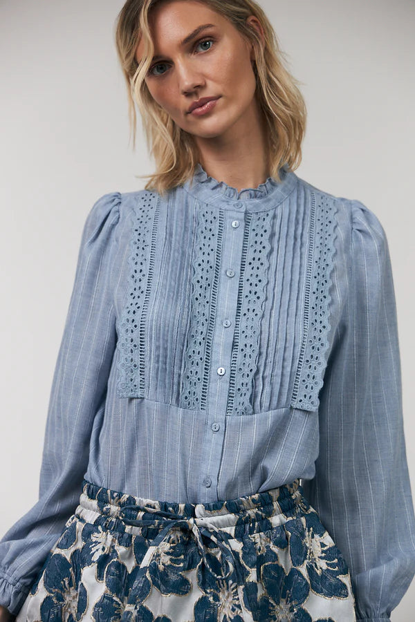 Lollys Laundry ArielLL Shirt Light Blue