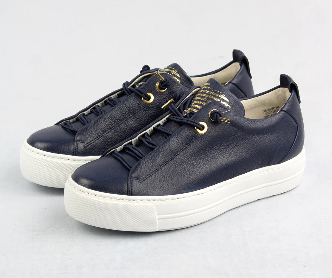 Load image into Gallery viewer, Paulgreen  5017-015 MAINCALF SPACE/GOLD Navy
