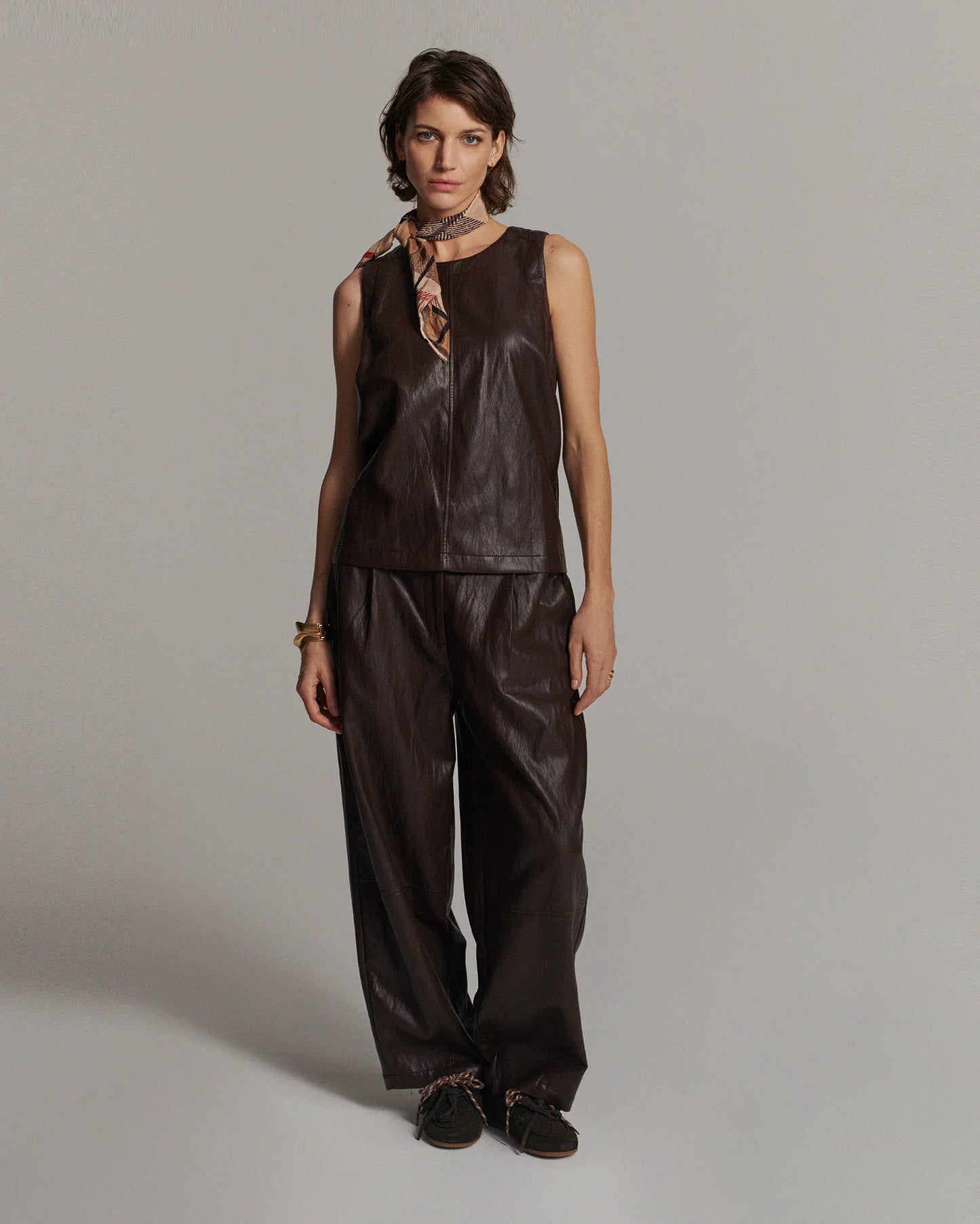 Summum Woman Faux leather top
