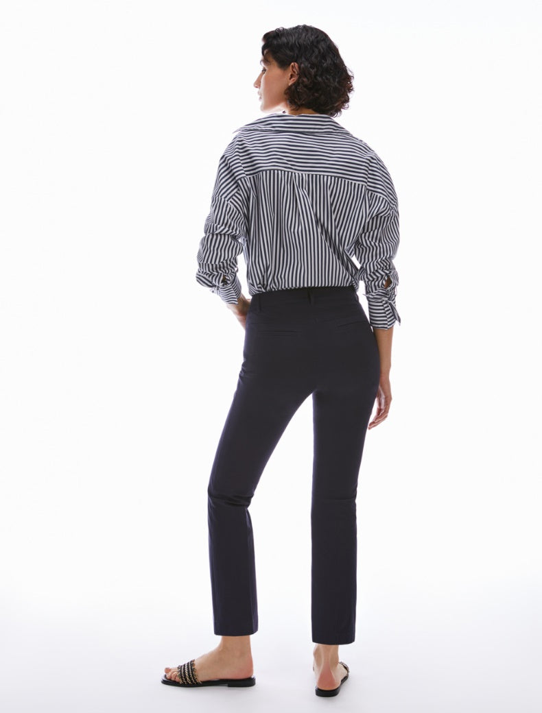 Load image into Gallery viewer, Pennyblack Cotton kick-flare trousers Black

