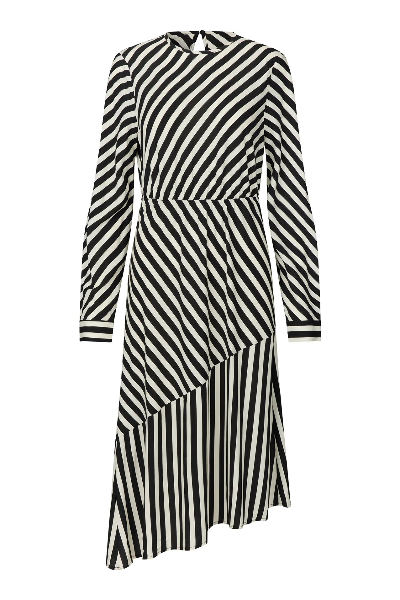 Lollys Laundry RigaLL Midi Dress LS - Stripe