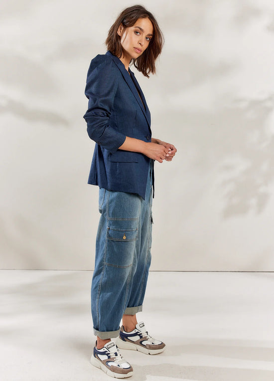Summum Woman Wide-leg linen trousers