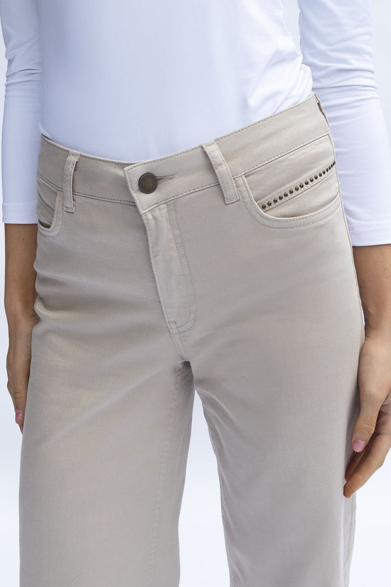 No2mor0 Napoli Wide Leg Denim Trouser - 27" Leg
Taupe