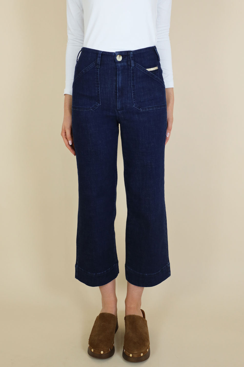 No2mor0 Toni Wide Leg Denim Trouser – 26" Leg