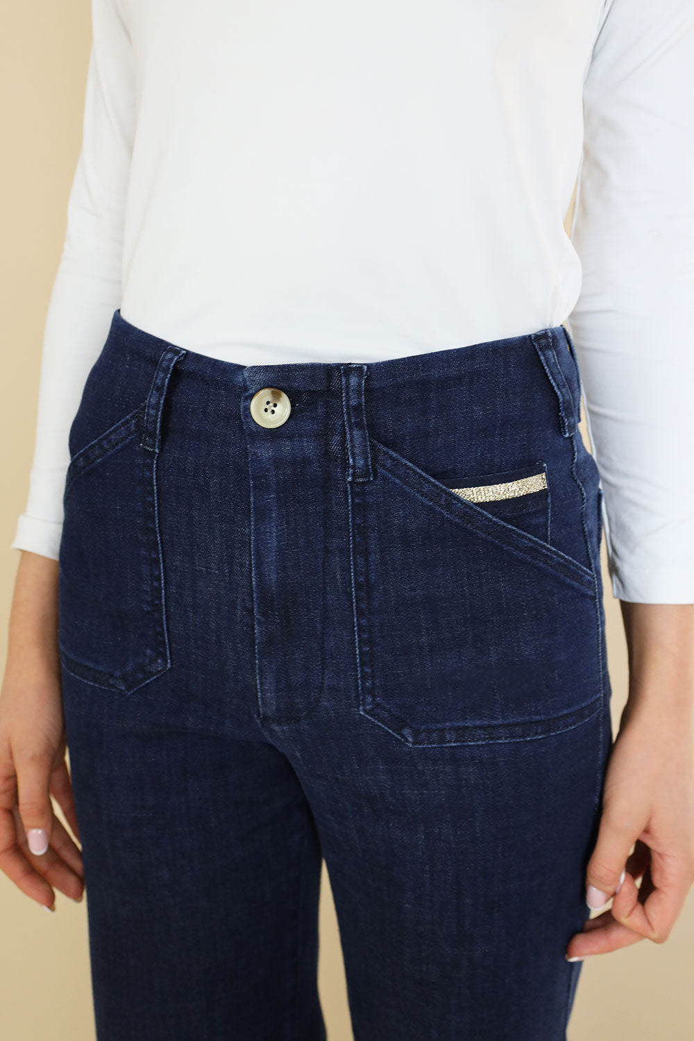 No2mor0 Toni Wide Leg Denim Trouser – 26" Leg