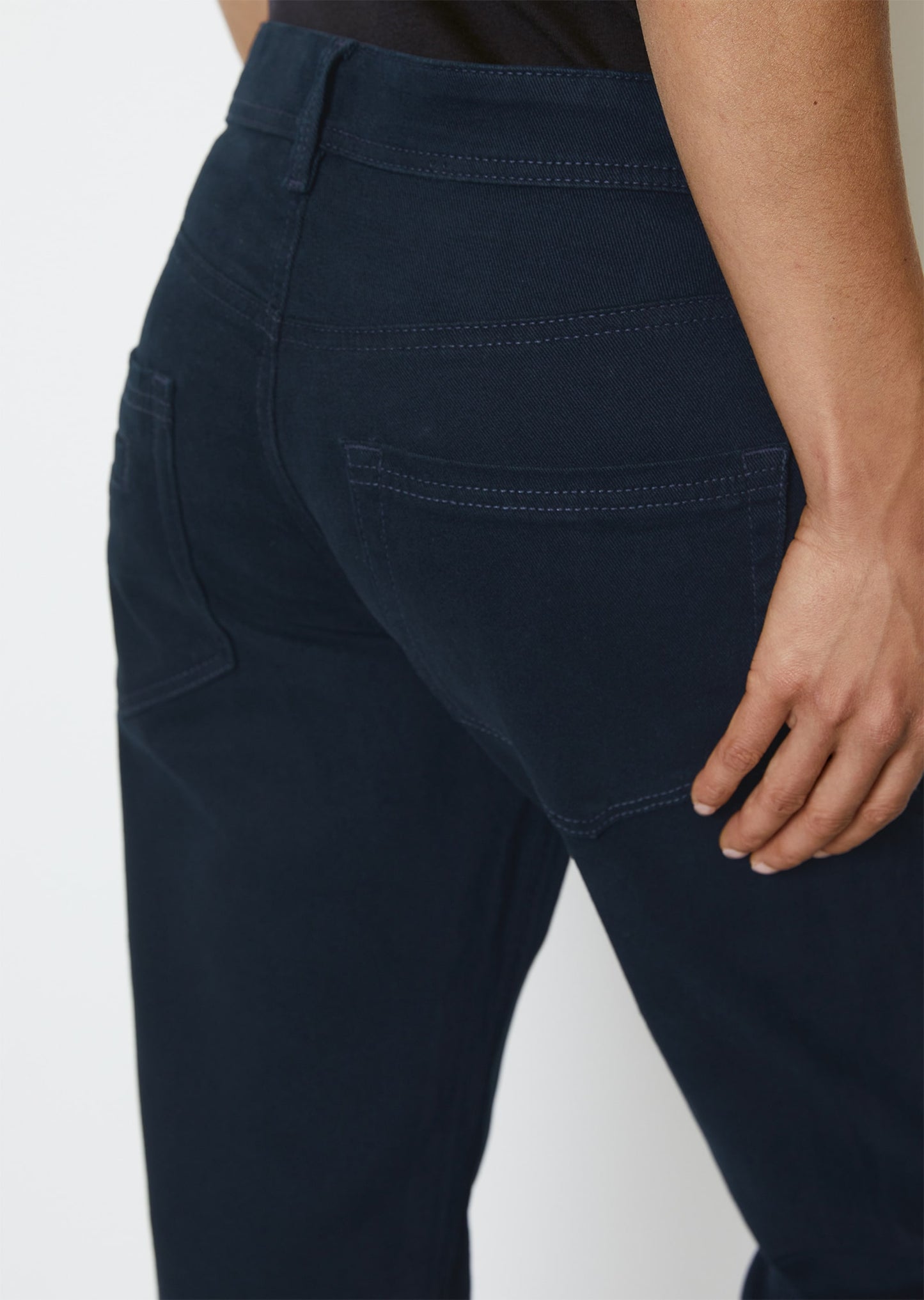 Marc O Polo THEDA CROPPED BOYFRIEND TROUSERS MADE OF STRETCHY ORGANIC COTTON
