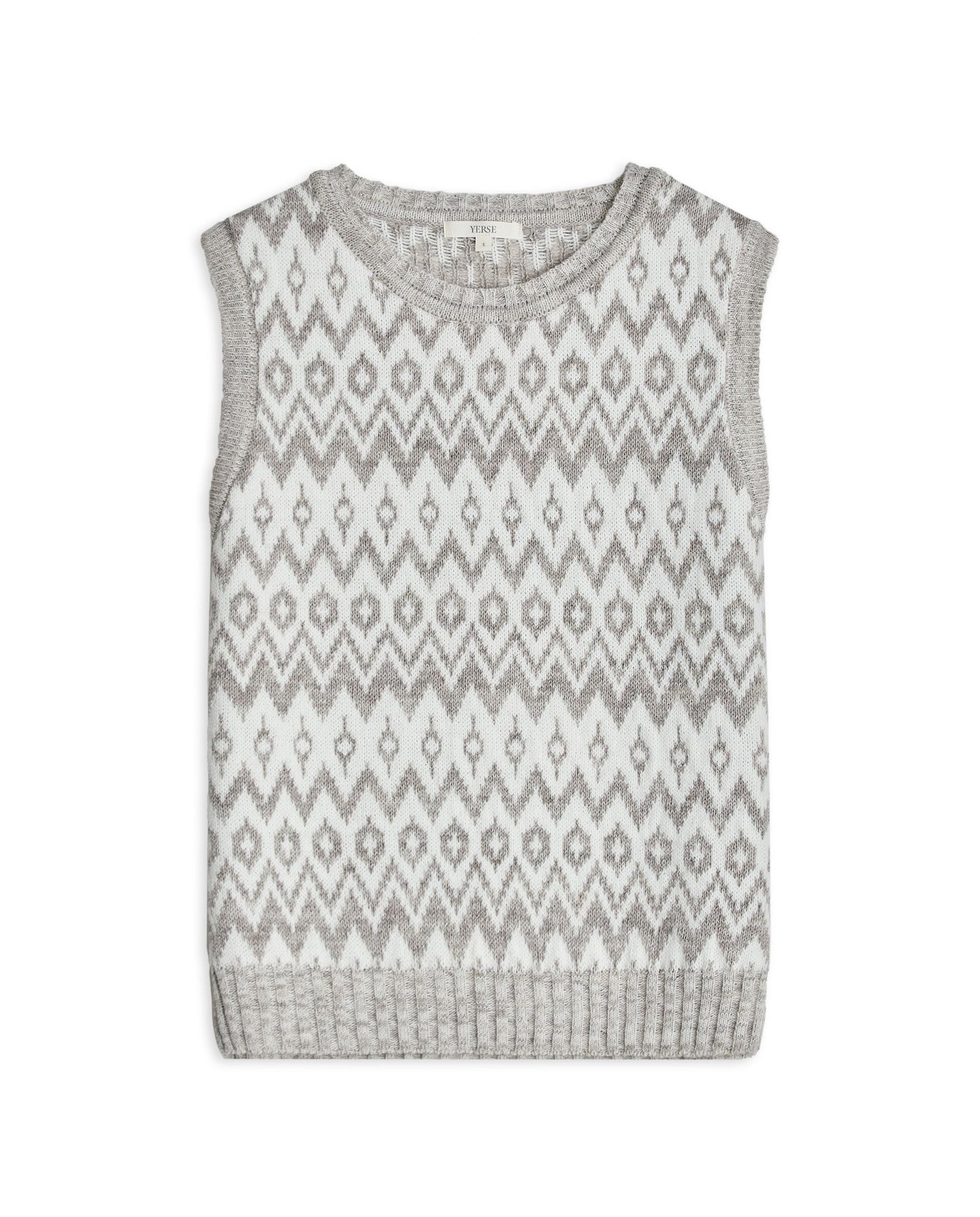 Yerse JACQUARD KNIT VEST