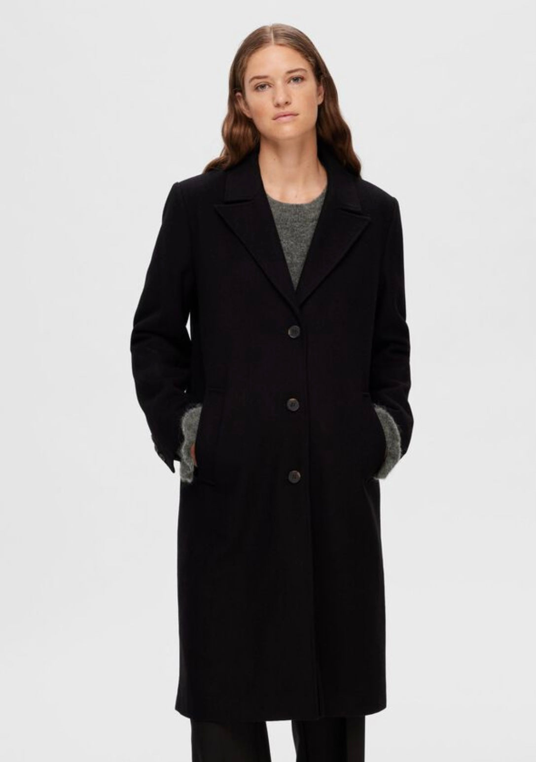 Selected/Femme SINGLE-BREASTED WOOL COAT