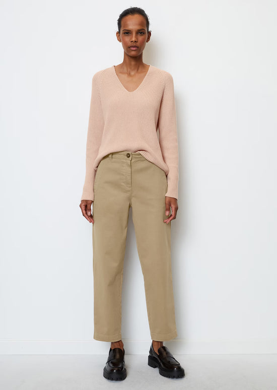 Marc O Polo V-NECK KNIT JUMPER RELAXED MADE FROM HEAVY COTTON YARN