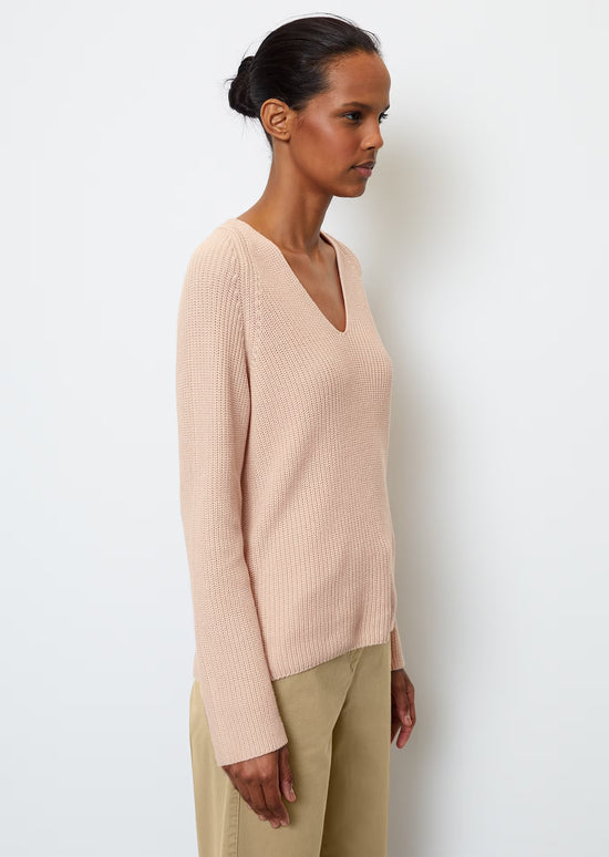 Marc O Polo V-NECK KNIT JUMPER RELAXED MADE FROM HEAVY COTTON YARN