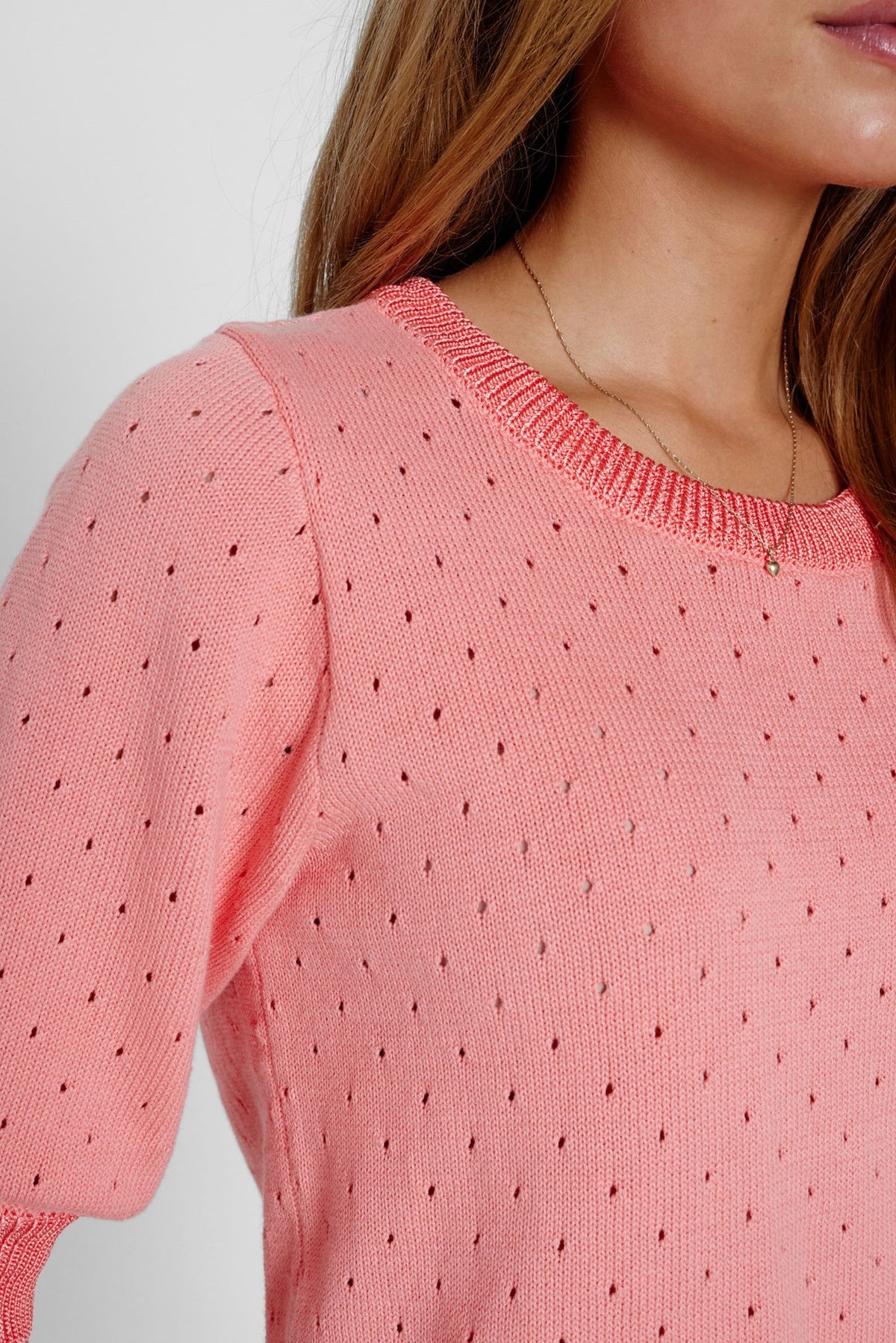 Numph NUSADIE SS PULLOVER - SHELL PINK