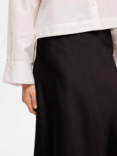 Load image into Gallery viewer, Selected/Femme SATIN MIDI SKIRT
