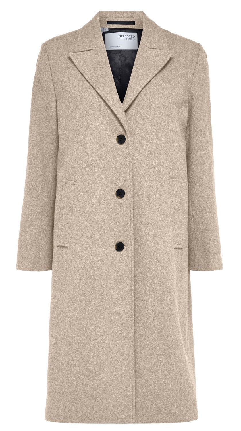 Selected/Femme SINGLE-BREASTED WOOL COAT