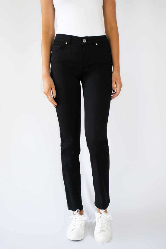 Load image into Gallery viewer, No2mor0 Dianne Trouser - 30&amp;quot; Leg Black
