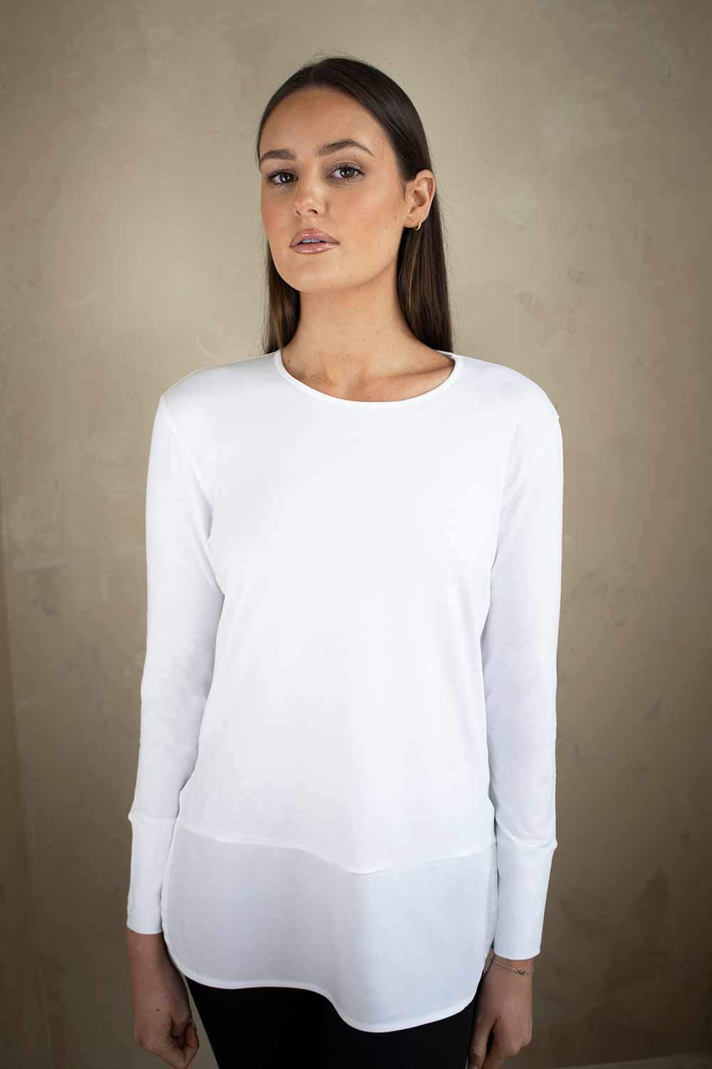 No2mor0 Sara Collarless Layering Shirt